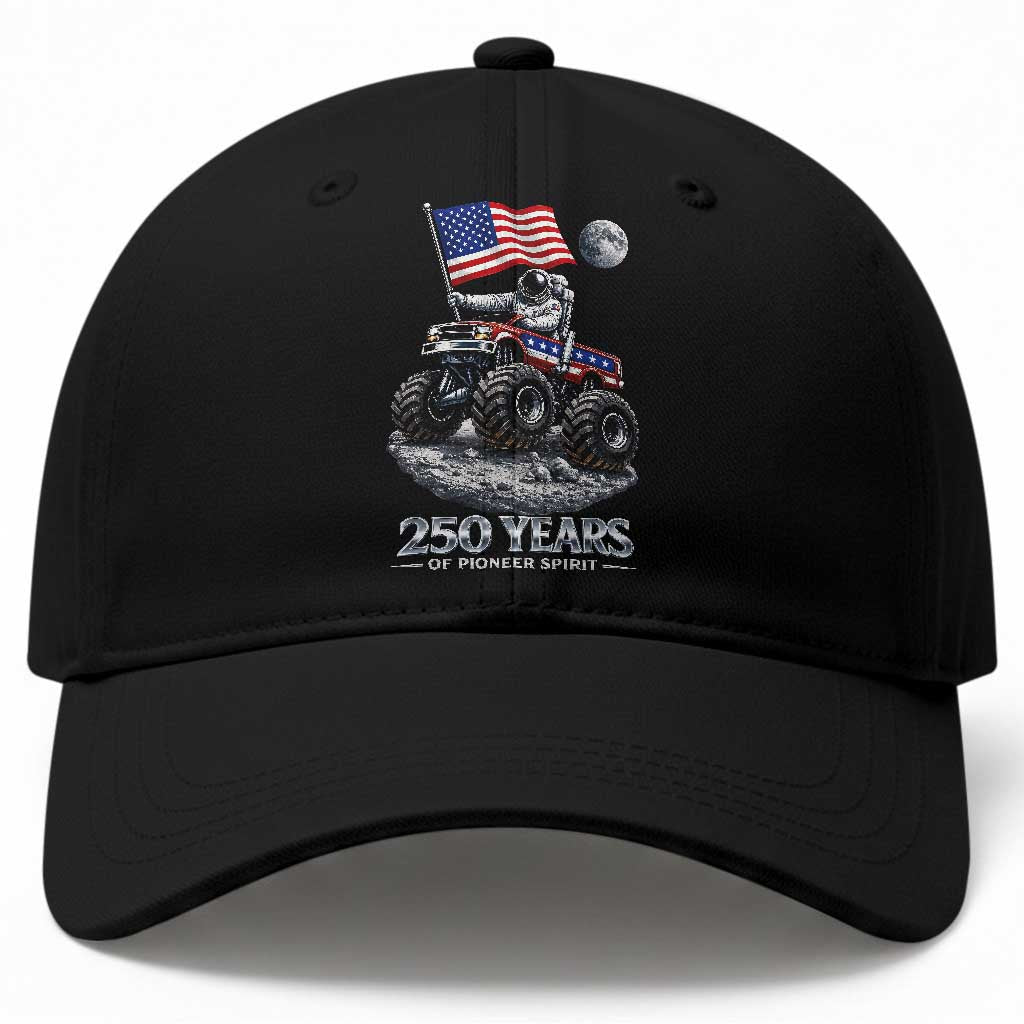 Astronaut 250 Years Of Pioneer Spirit Baseball Cap USA 250th Anniversary TS12 Print Your Wear