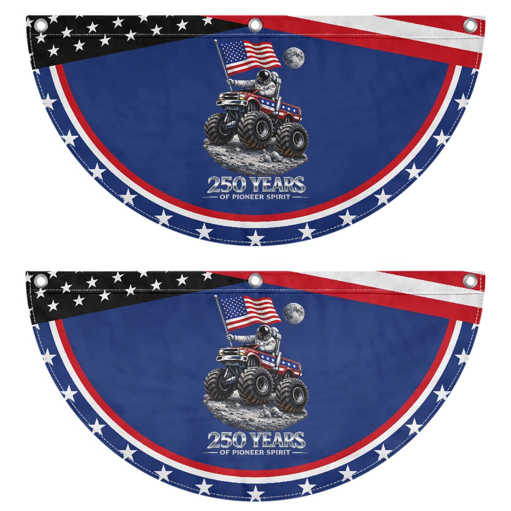 Astronaut 250 Years Of Pioneer Spirit Patriotic Fan Flag USA 250th Anniversary TS12 2pcs pack Classic Navy Print Your Wear