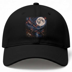 American Flag Dragonfly Patriotic 4th Of July Baseball Cap TS12 Print Your Wear
