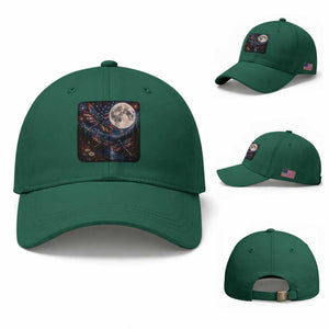 American Flag Dragonfly Patriotic 4th Of July Baseball Cap TS12 Baseball Cap Universal Fit Irish Green Print Your Wear