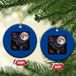 American Flag Dragonfly Patriotic 4th Of July Ceramic Ornament TS12 1pc Blue Print Your Wear