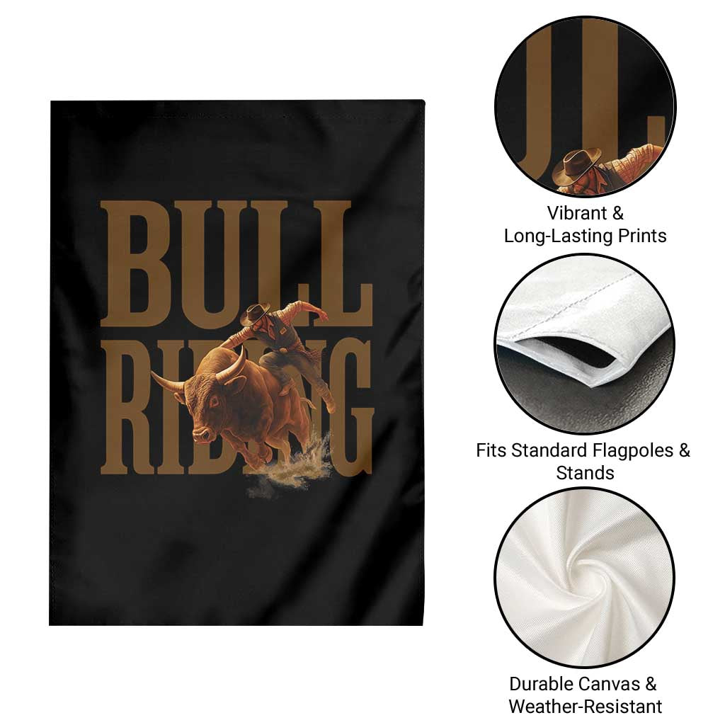 Bull Riding Cowboy Western Texas Rodeo Life Garden Flag TS12 Print Your Wear