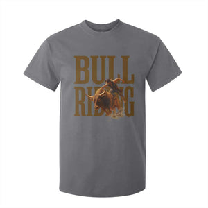 Bull Riding Cowboy Western Texas Rodeo Life T Shirt For Kid TS12 Charcoal Print Your Wear