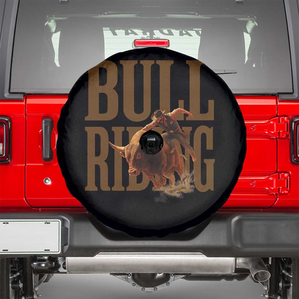 Bull Riding Cowboy Western Texas Rodeo Life Spare Tire Cover TS12 Black Print Your Wear