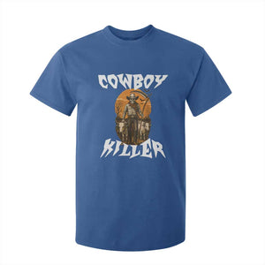 Cowboy Killer Halloween Skeleton T Shirt For Kid Gothic Western Art TS12 Royal Blue Print Your Wear