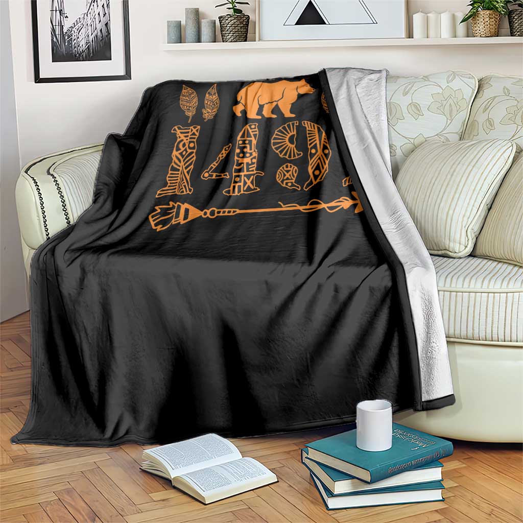 1491 Indigenous Peoples Day Throw Blanket Proud Native American Pride TS12 Print Your Wear