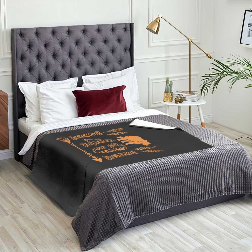 1491 Indigenous Peoples Day Throw Blanket Proud Native American Pride TS12 Print Your Wear