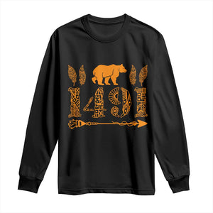 1491 Indigenous Peoples Day Long Sleeve Shirt Proud Native American Pride TS12 Black Print Your Wear
