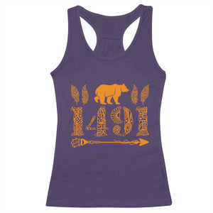 1491 Indigenous Peoples Day Racerback Tank Top Proud Native American Pride TS12 Purple Print Your Wear