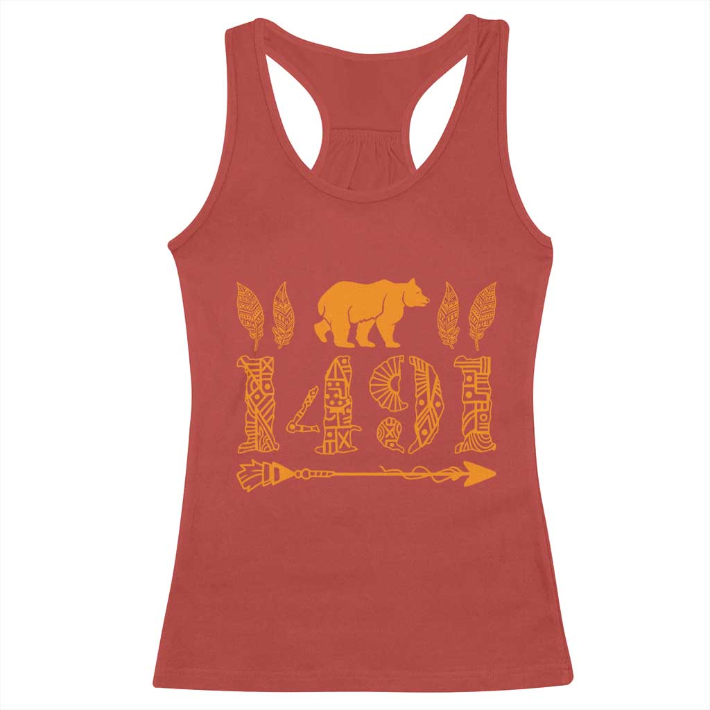 1491 Indigenous Peoples Day Racerback Tank Top Proud Native American Pride TS12 Red Print Your Wear