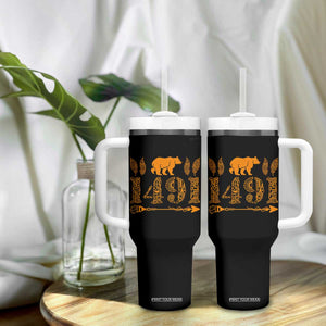 1491 Indigenous Peoples Day Tumbler With Handle Proud Native American Pride TS12 Print Your Wear