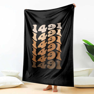1491 Indigenous Peoples Day Throw Blanket Native American Heritage Pride TS12 Print Your Wear
