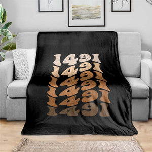 1491 Indigenous Peoples Day Throw Blanket Native American Heritage Pride TS12 Print Your Wear
