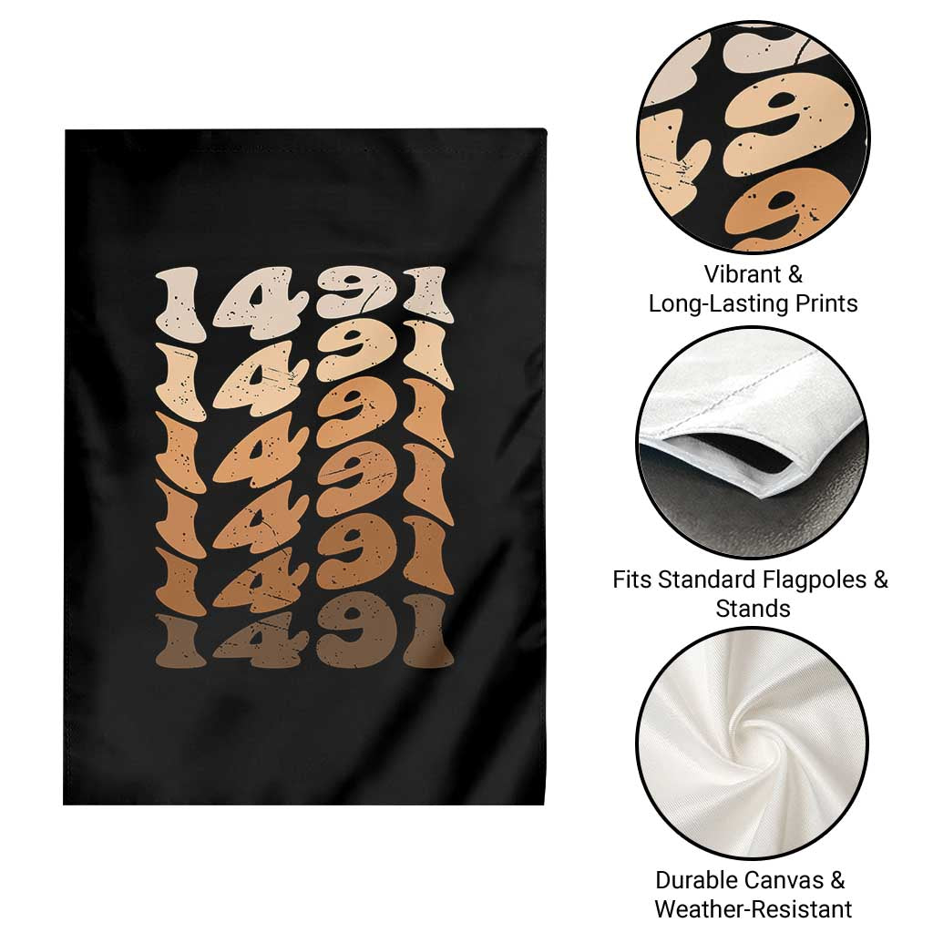 1491 Indigenous Peoples Day Garden Flag Native American Heritage Pride TS12 Print Your Wear