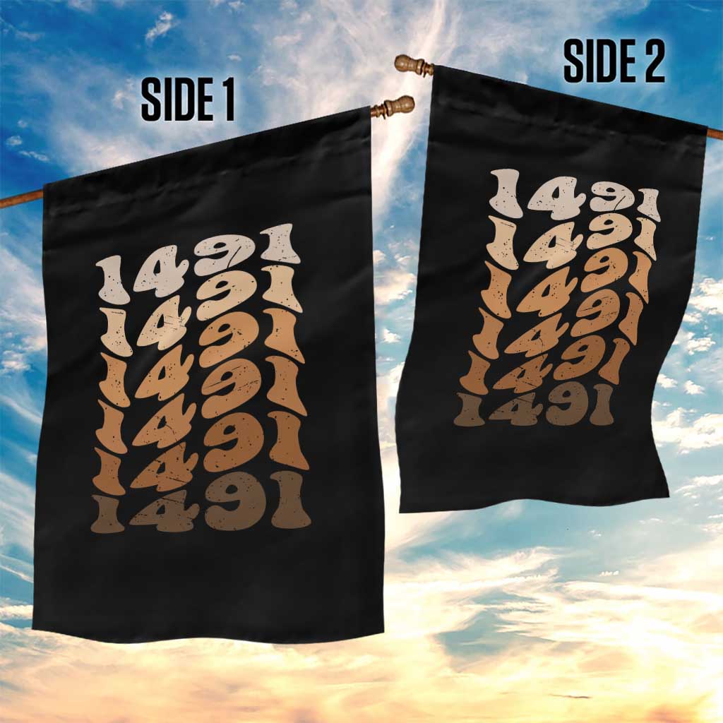 1491 Indigenous Peoples Day Garden Flag Native American Heritage Pride TS12 Print Your Wear