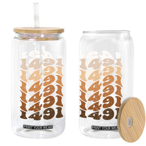 1491 Indigenous Peoples Day Glass Can Native American Heritage Pride TS12 Print Your Wear