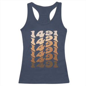 1491 Indigenous Peoples Day Racerback Tank Top Native American Heritage Pride TS12 Navy Print Your Wear