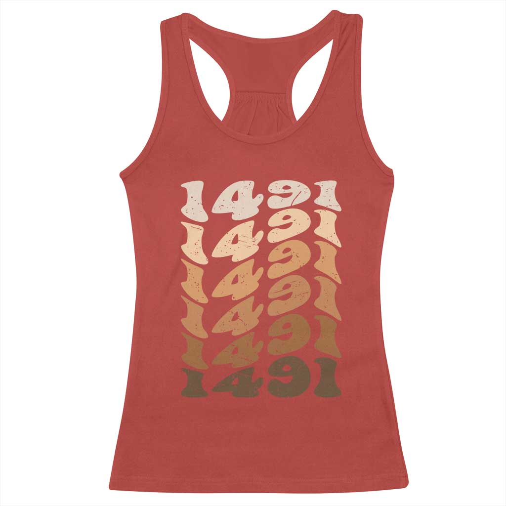 1491 Indigenous Peoples Day Racerback Tank Top Native American Heritage Pride TS12 Red Print Your Wear