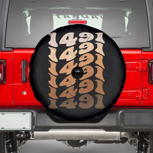 1491 Indigenous Peoples Day Spare Tire Cover Native American Heritage Pride TS12 Black Print Your Wear
