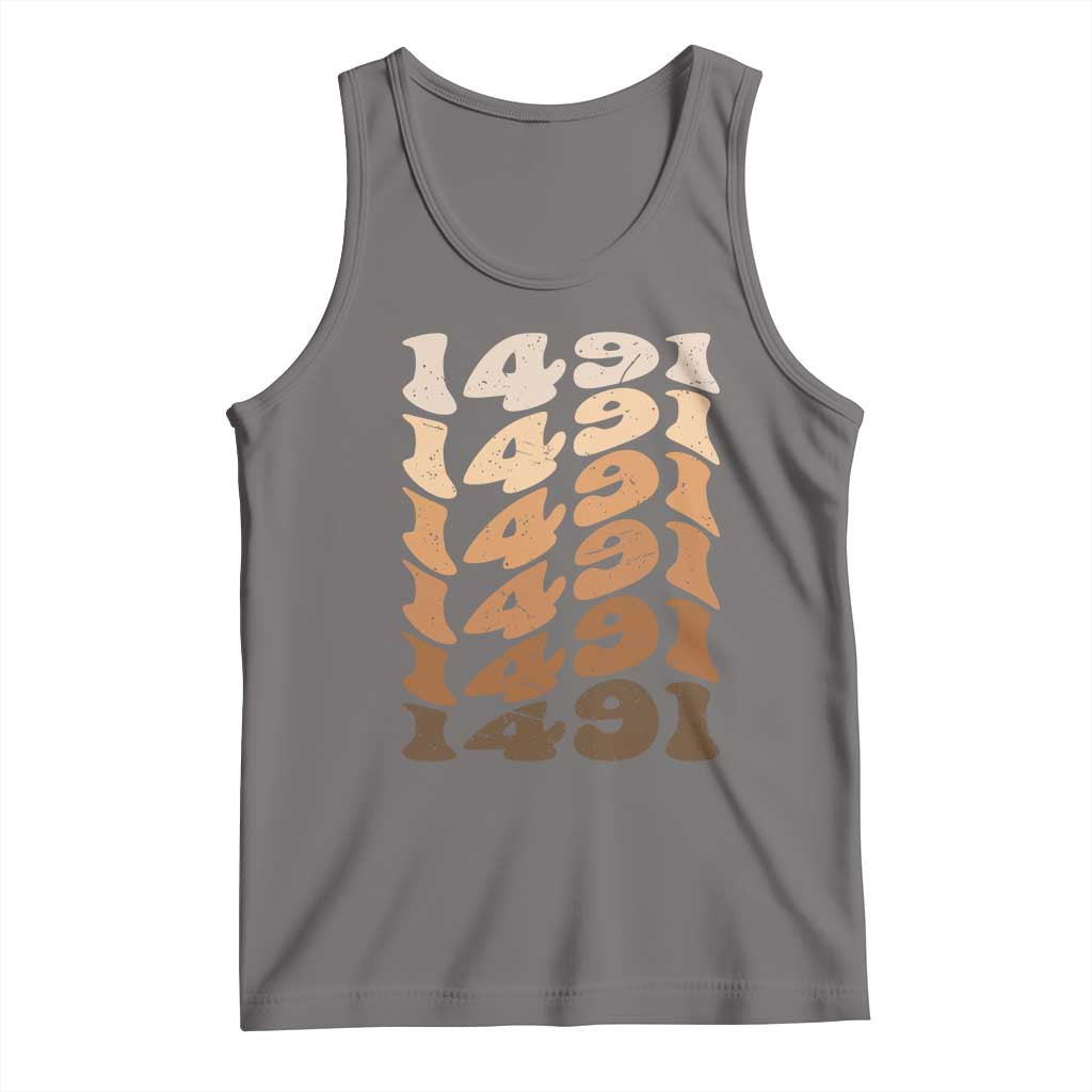 1491 Indigenous Peoples Day Tank Top Native American Heritage Pride TS12 Deep Heather Print Your Wear