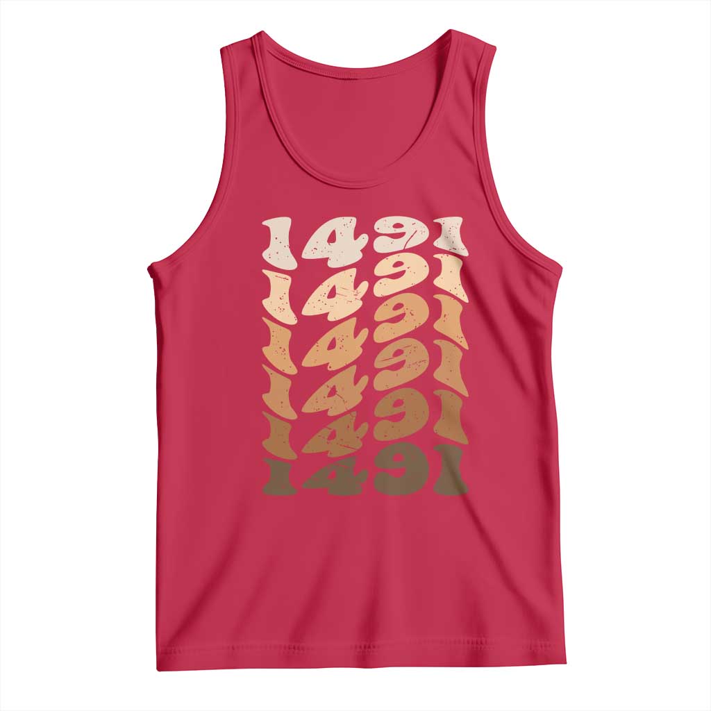 1491 Indigenous Peoples Day Tank Top Native American Heritage Pride TS12 Red Print Your Wear