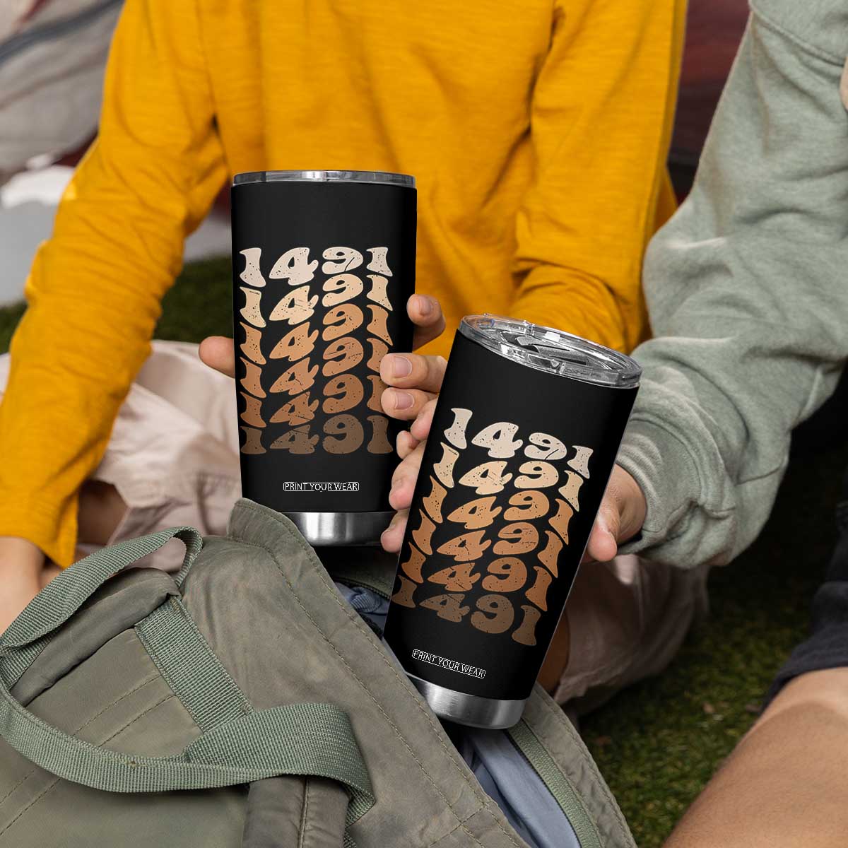 1491 Indigenous Peoples Day Tumbler Cup Native American Heritage Pride TS12 Print Your Wear