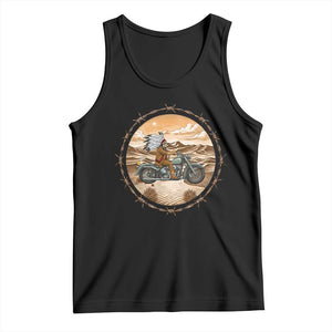 Native American Biker Gift Tank Top Skull Motorcycle Rider TS12 Black Print Your Wear