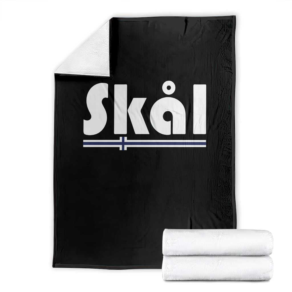 Vintage Norway Norge Skål Flag Graphic Throw Blanket Proud Norwegian Fan TS12 Black Print Your Wear