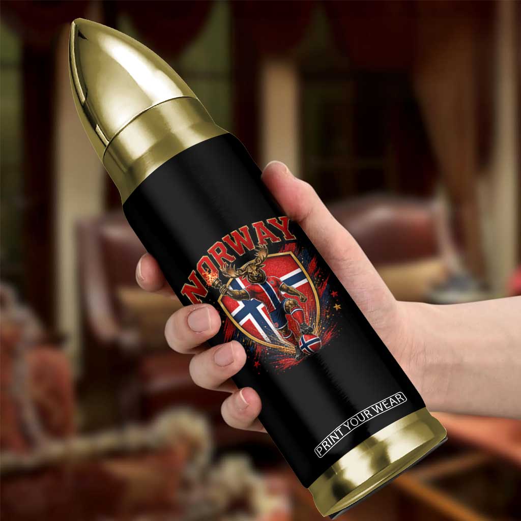 Funny Norway Norwegian Moose Bullet Tumbler Soccer Fan Game Day Gift TS12 Print Your Wear