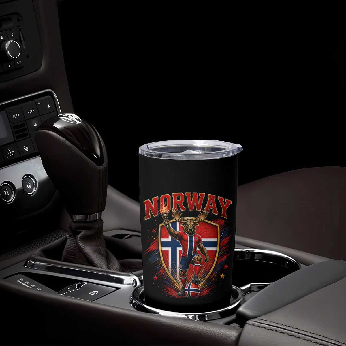 Funny Norway Norwegian Moose Tumbler Cup Soccer Fan Game Day Gift TS12 Print Your Wear