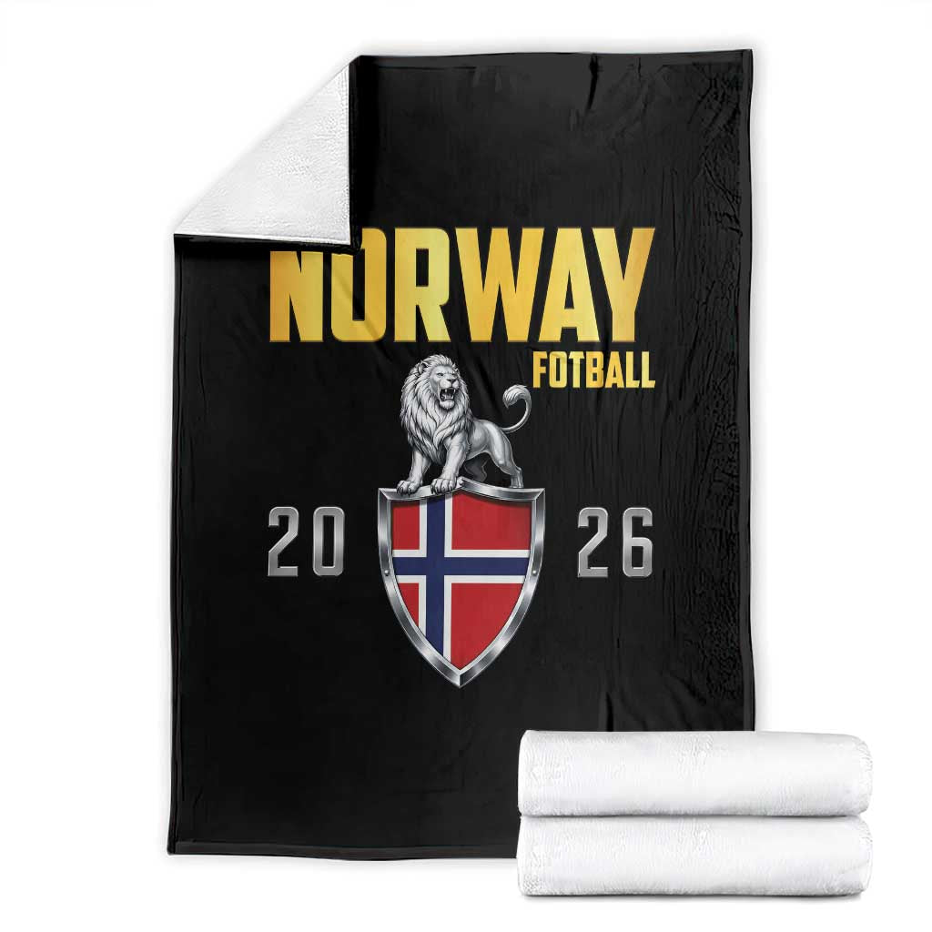 Vintage Norway Fotball Norwegian Supporter Gift Throw Blanket TS12 Black Print Your Wear