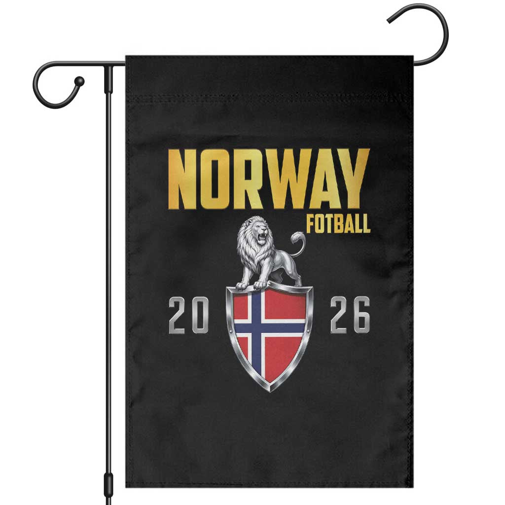 Vintage Norway Fotball Norwegian Supporter Gift Garden Flag TS12 Black Print Your Wear