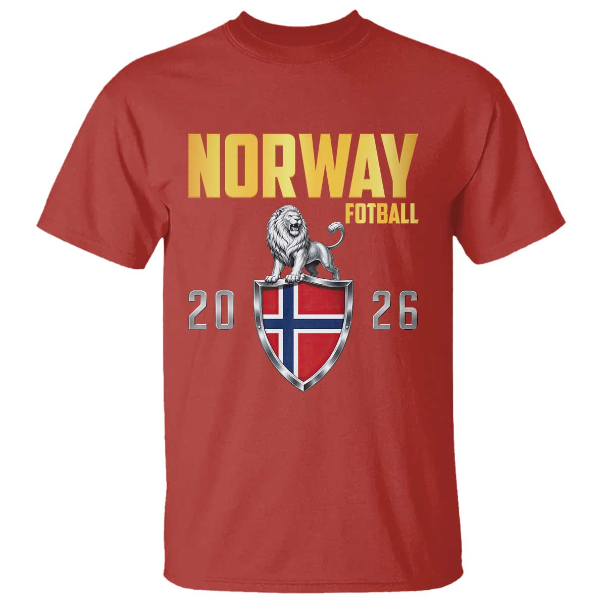 Vintage Norway Fotball Norwegian Supporter Gift T Shirt TS12 Red Print Your Wear
