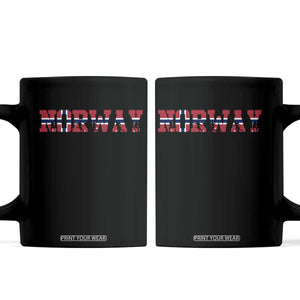 Vintage Norway Fotball Coffee Mug Scandinavian Pride Fan Gift TS12 Black Print Your Wear