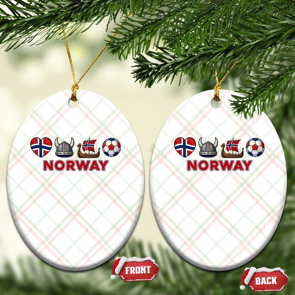 Norwegian Pride Ceramic Ornament Norway Soccer Football Supporter Gift TS12 Print Your Wear