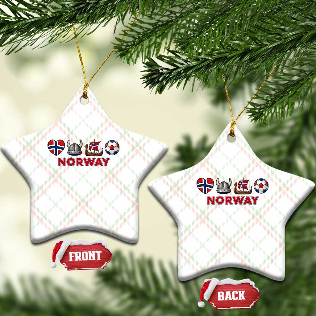 Norwegian Pride Ceramic Ornament Norway Soccer Football Supporter Gift TS12 Print Your Wear