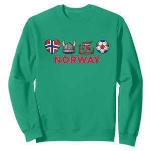 Norwegian Pride Sweatshirt Norway Soccer Football Supporter Gift TS12 Irish Green Print Your Wear