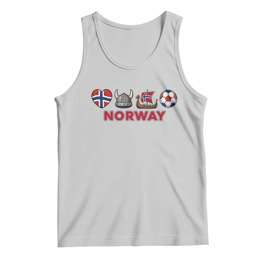 Norwegian Pride Tank Top Norway Soccer Football Supporter Gift TS12 Ash Print Your Wear