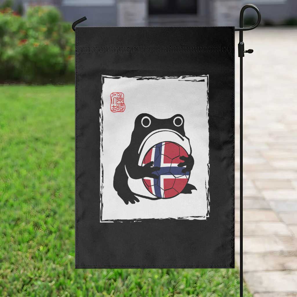 Grumpy Frog Norway Soccer Fan Garden Flag Japanese Style Match Day TS12 Print Your Wear