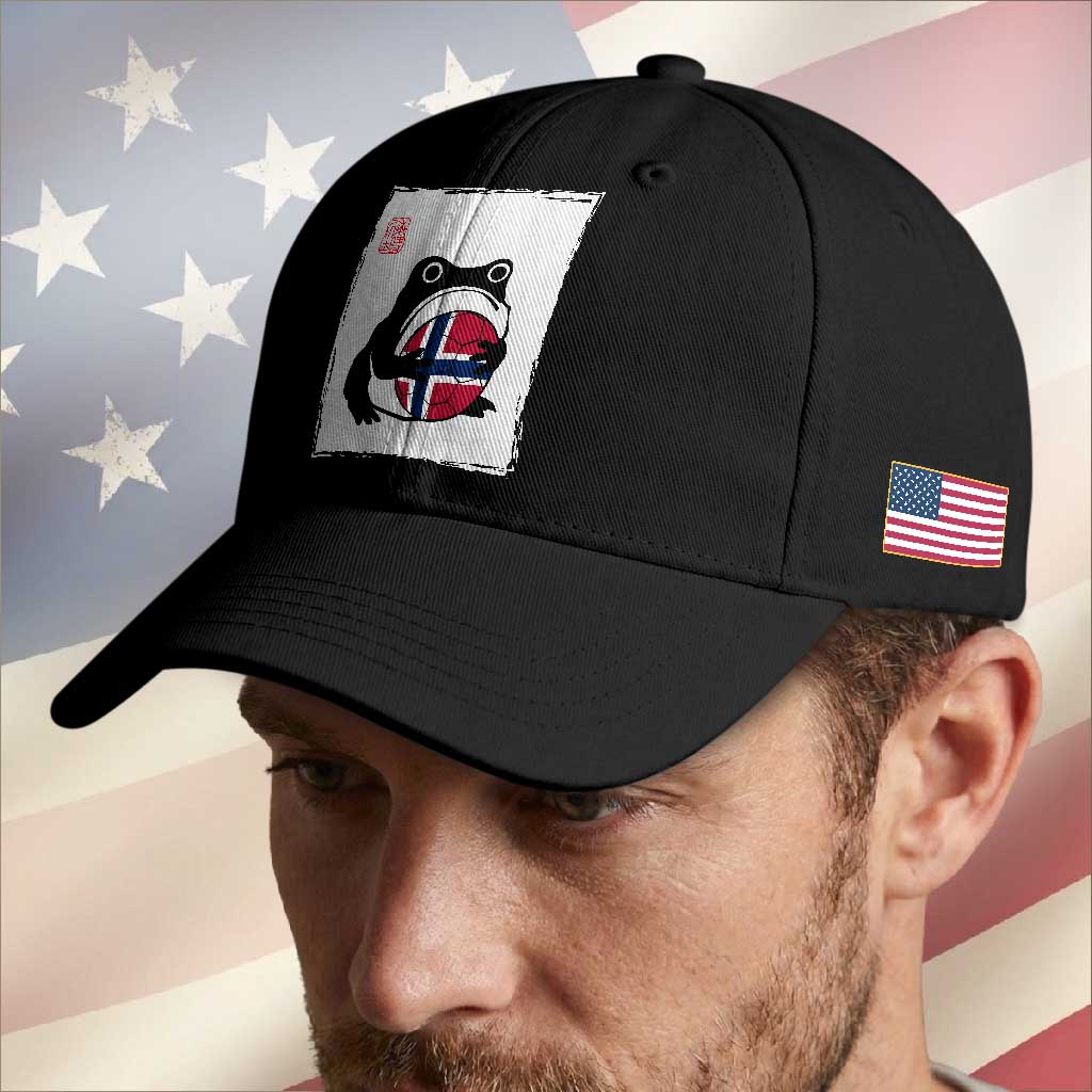 Grumpy Frog Norway Soccer Fan Baseball Cap Japanese Style Match Day TS12 Print Your Wear