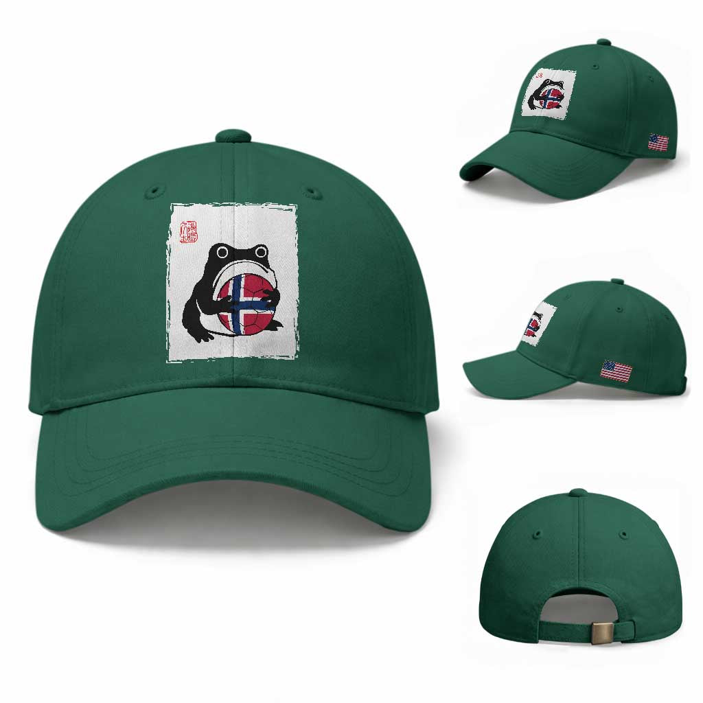 Grumpy Frog Norway Soccer Fan Baseball Cap Japanese Style Match Day TS12 Baseball Cap Universal Fit Irish Green Print Your Wear