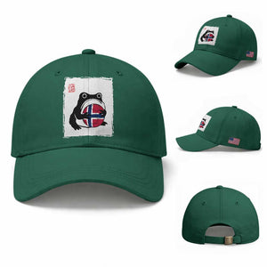 Grumpy Frog Norway Soccer Fan Baseball Cap Japanese Style Match Day TS12 Baseball Cap Universal Fit Irish Green Print Your Wear