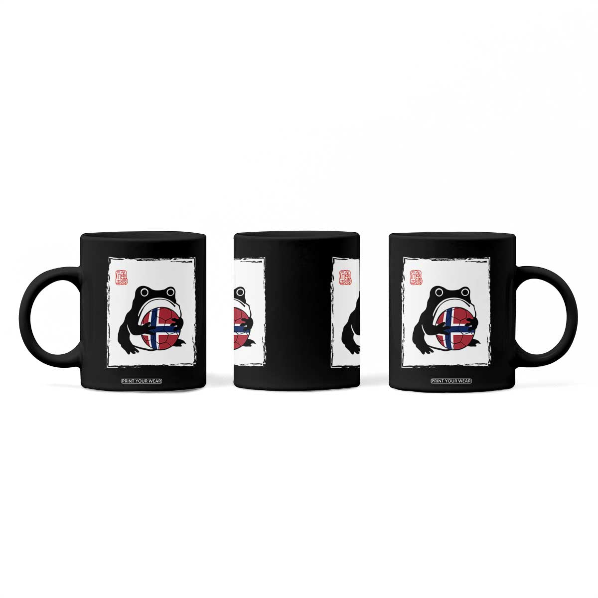 Grumpy Frog Norway Soccer Fan Coffee Mug Japanese Style Match Day TS12 Print Your Wear