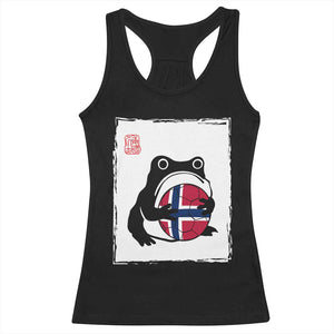 Grumpy Frog Norway Soccer Fan Racerback Tank Top Japanese Style Match Day TS12 Black Print Your Wear