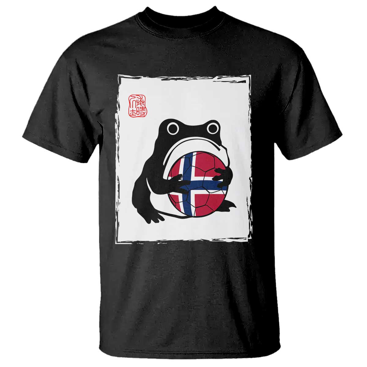 Grumpy Frog Norway Soccer Fan T Shirt Japanese Style Match Day TS12 Black Print Your Wear