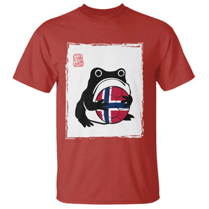 Grumpy Frog Norway Soccer Fan T Shirt Japanese Style Match Day TS12 Red Print Your Wear