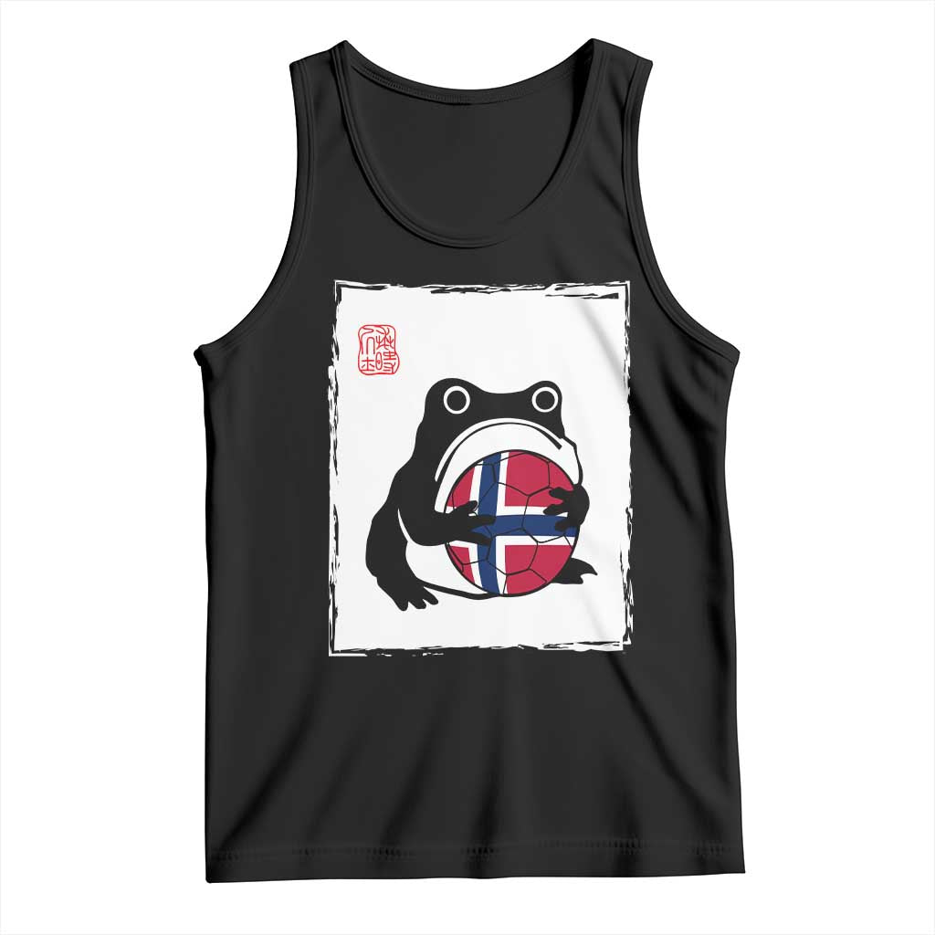 Grumpy Frog Norway Soccer Fan Tank Top Japanese Style Match Day TS12 Black Print Your Wear