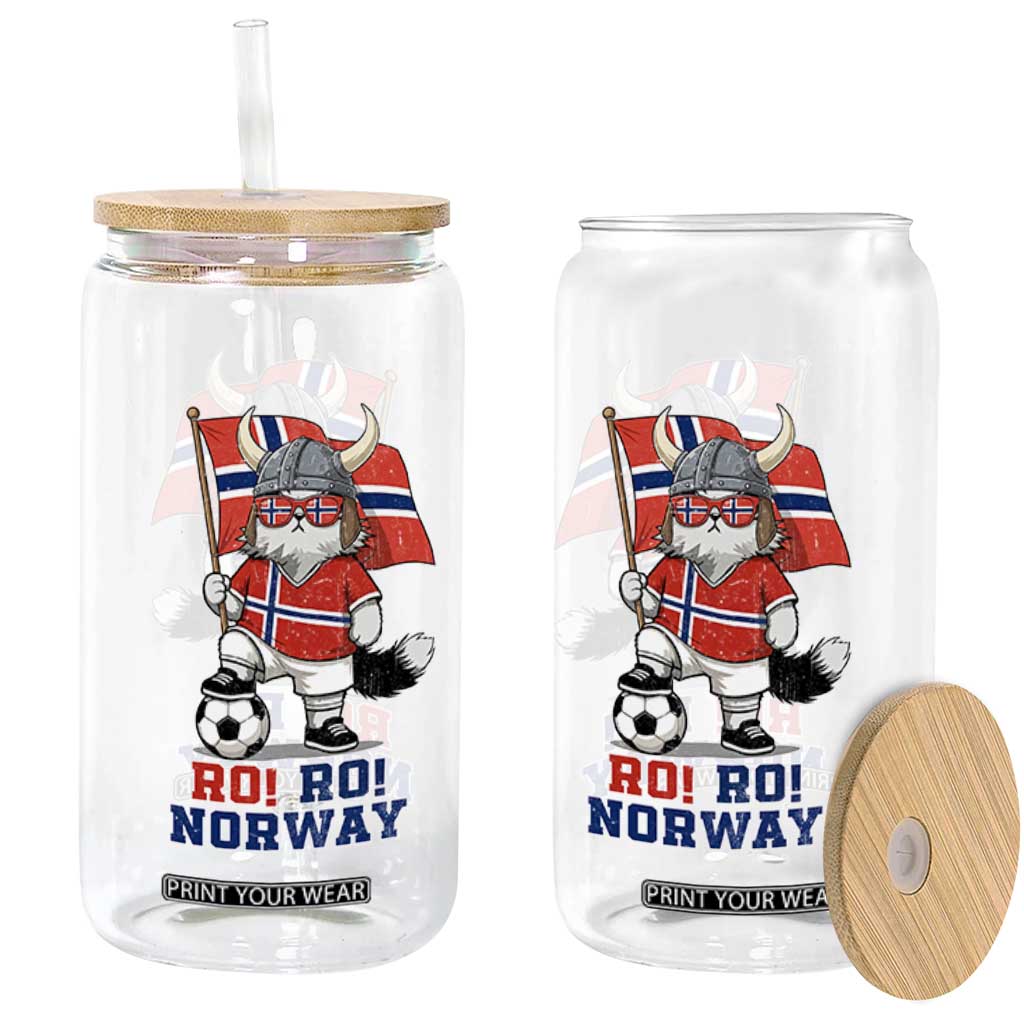 Ro Ro Norway Glass Can Norwegian Pride Cat Lover Norway Flag Gift TS12 Print Your Wear