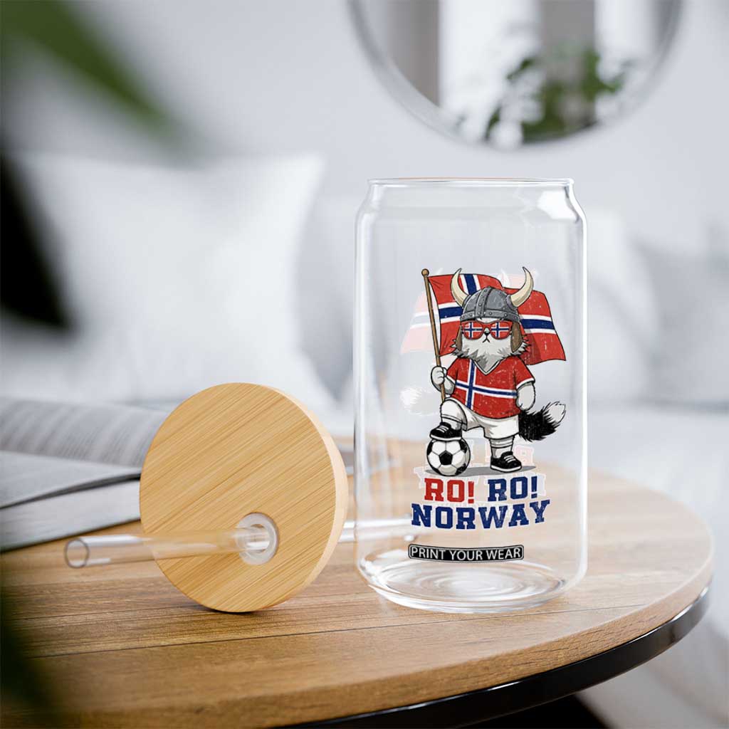 Ro Ro Norway Glass Can Norwegian Pride Cat Lover Norway Flag Gift TS12 Print Your Wear