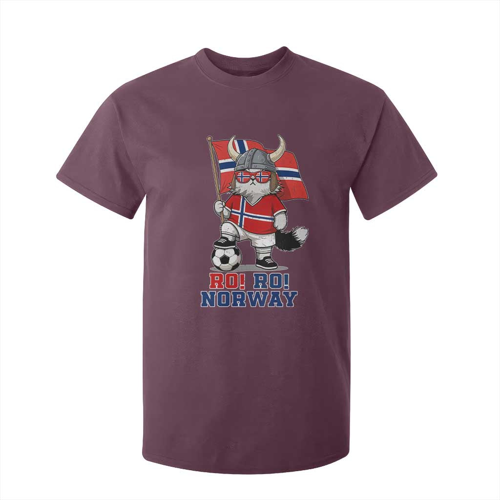 Ro Ro Norway T Shirt For Kid Norwegian Pride Cat Lover Norway Flag Gift TS12 Maroon Print Your Wear